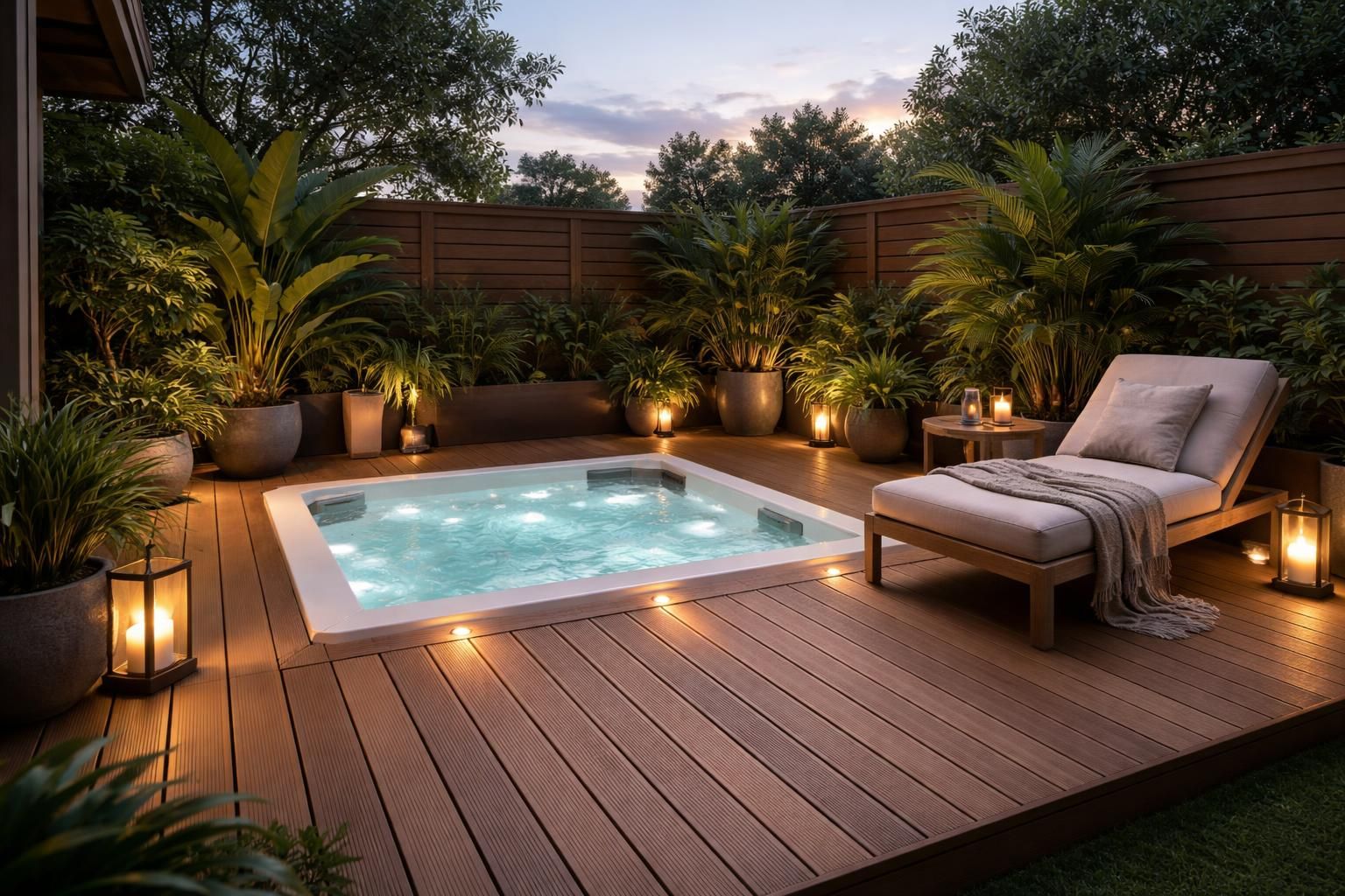 découvrez comment aménager une terrasse en bois autour de votre jacuzzi pour allier esthétique et confort, et profiter d'un espace extérieur chaleureux et accueillant.