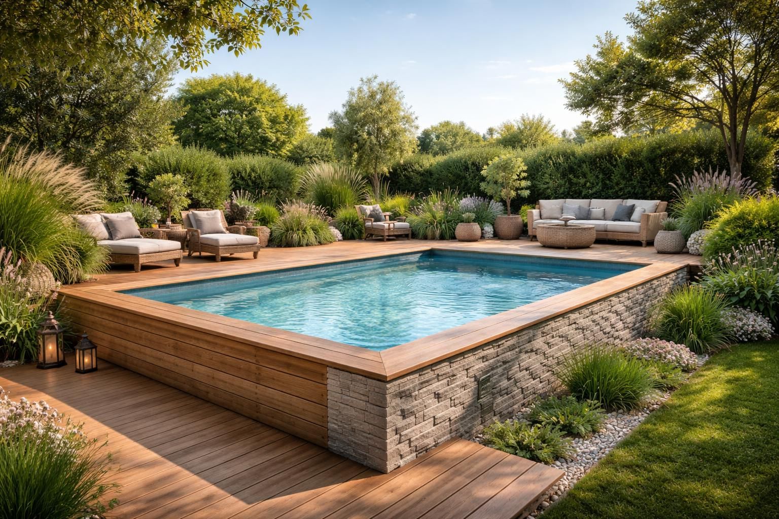 découvrez les avantages d'une piscine semi-enterrée et suivez notre guide complet pour une installation facile et réussie dans votre jardin.