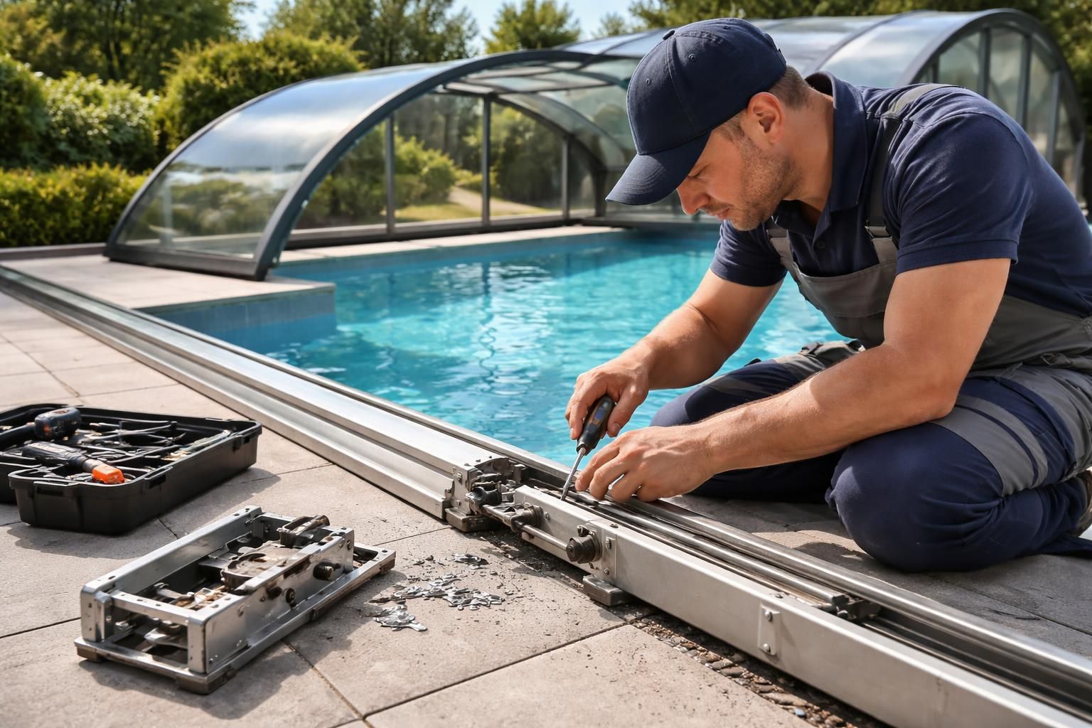 découvrez comment réparer efficacement les rails et les serrures de votre abri de piscine pour assurer sa sécurité et prolonger sa durée de vie.