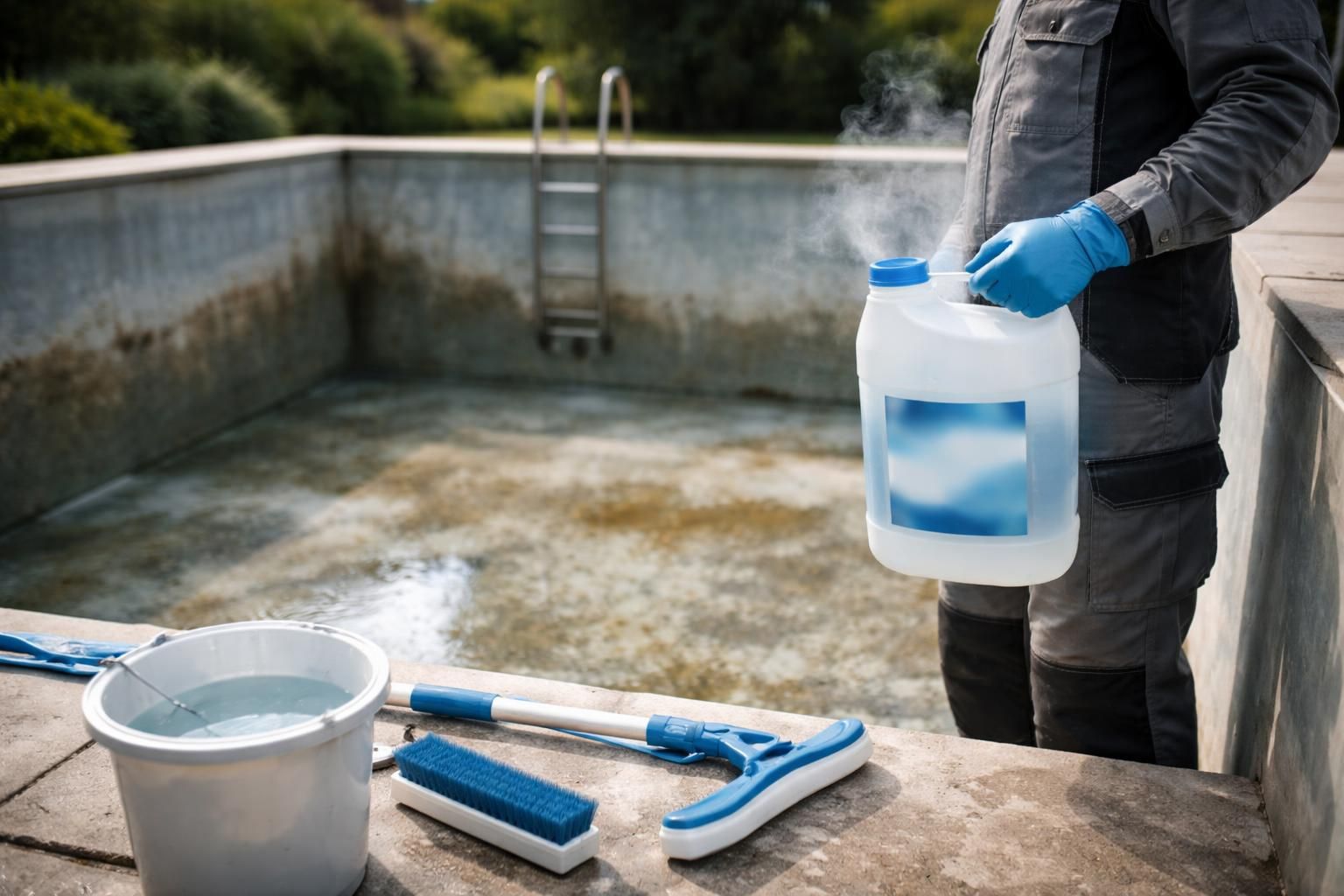 découvrez quel produit utiliser pour nettoyer une piscine vide avant de la remettre en eau, afin d'assurer une eau propre et saine pour la baignade.