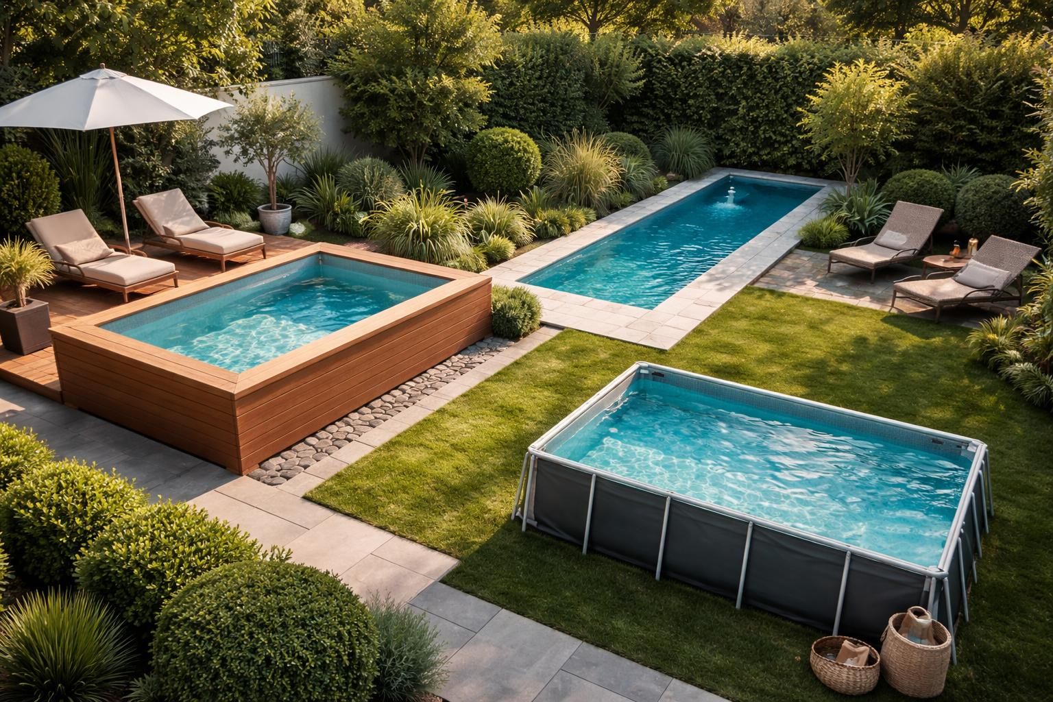 découvrez nos modèles de piscines compactes idéales pour les petits jardins. guide pratique pour choisir la piscine parfaitement adaptée à votre espace réduit.