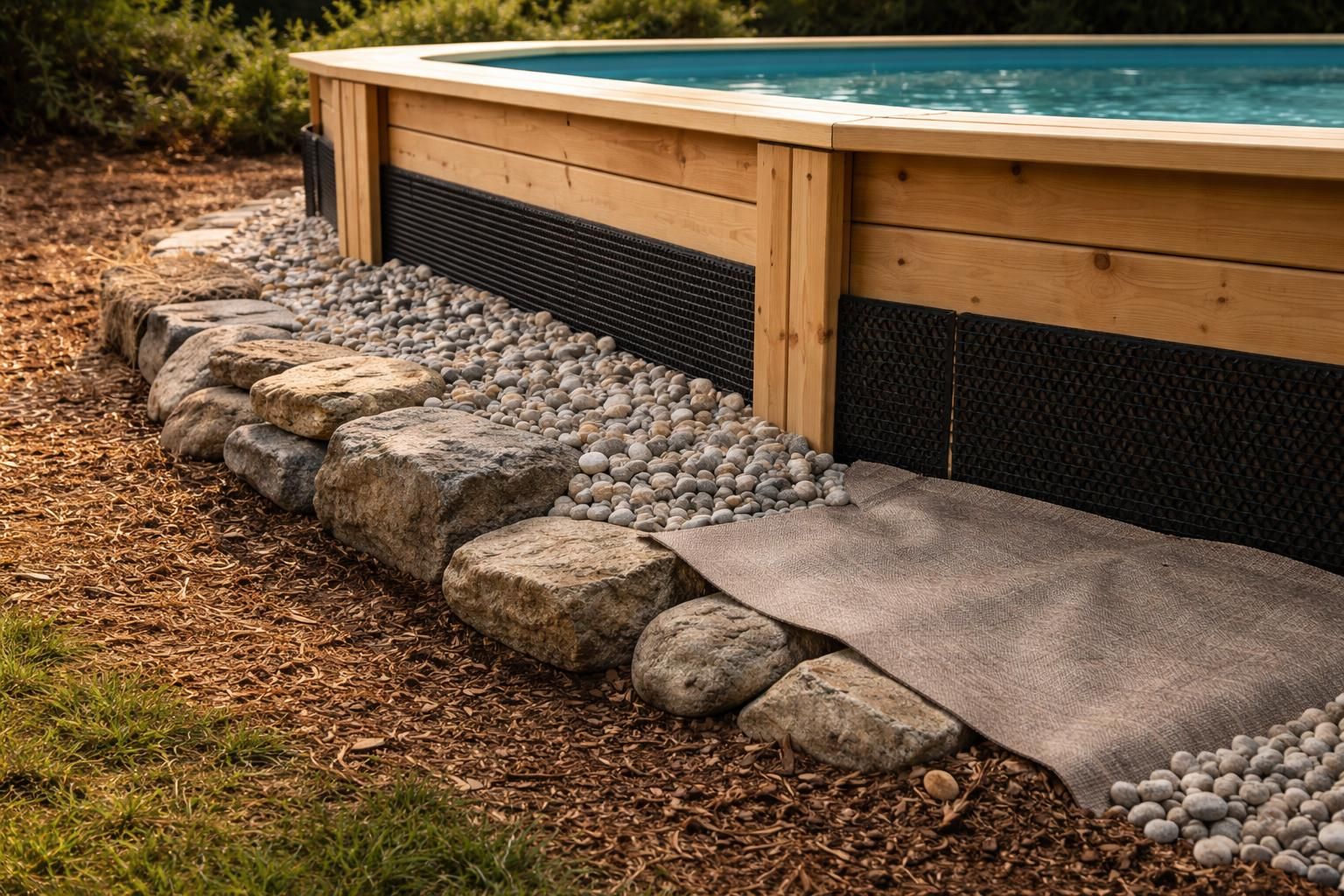 découvrez les meilleurs matériaux à privilégier pour le remblai d'une piscine bois semi-enterrée, afin d'assurer stabilité, durabilité et esthétisme à votre installation.