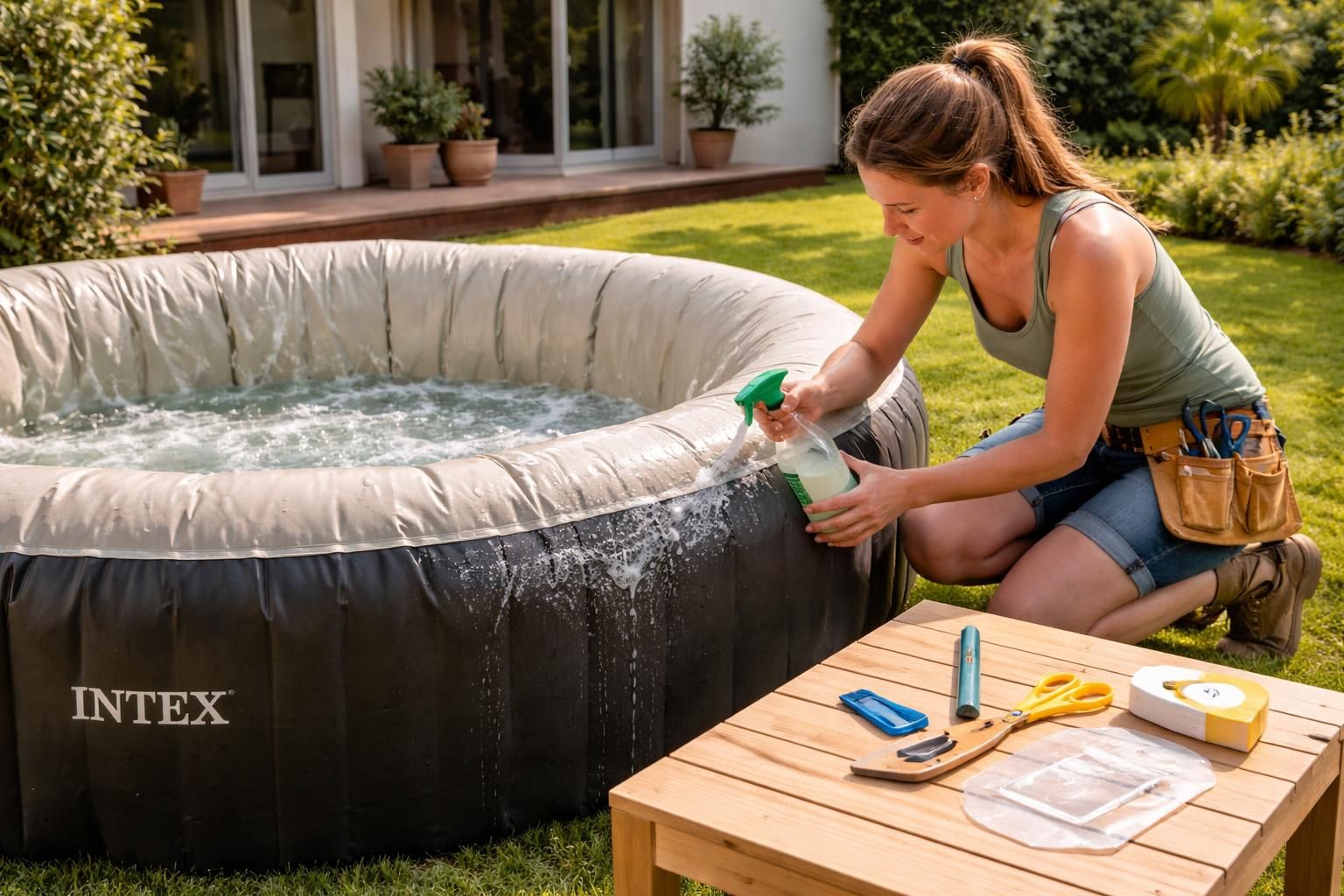 découvrez comment localiser et réparer facilement la fuite d'air de votre spa intex qui se dégonfle, pour profiter pleinement de vos moments de détente.