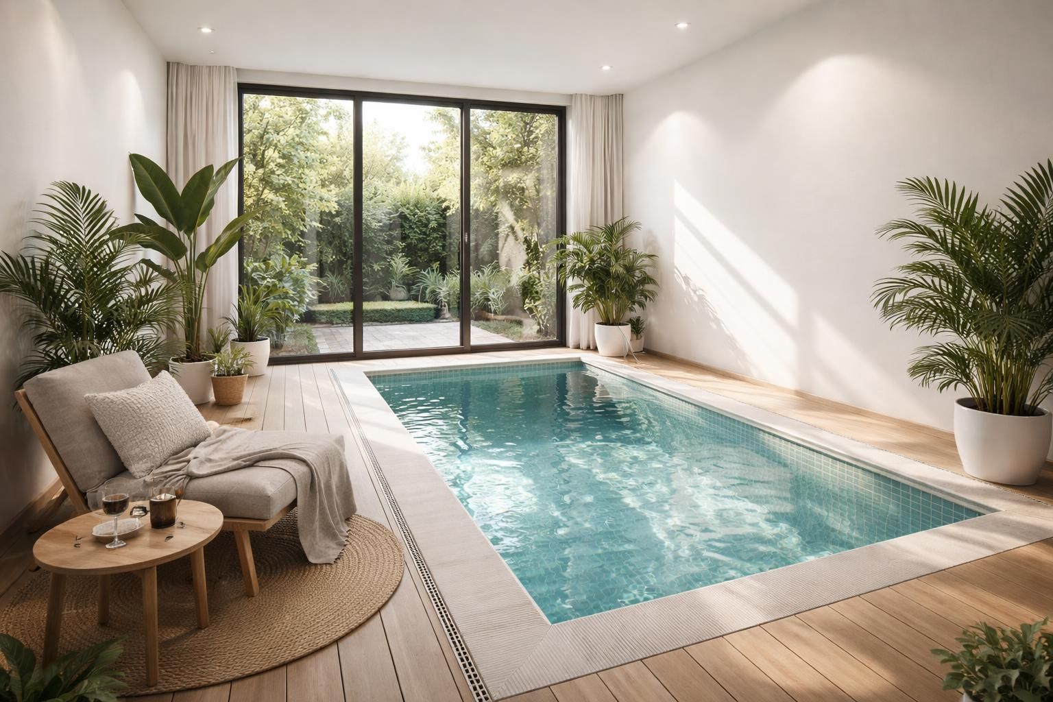 découvrez nos conseils pour bien choisir la taille de votre piscine intérieure et optimiser l'espace disponible afin de créer un bassin à la fois fonctionnel et esthétique.