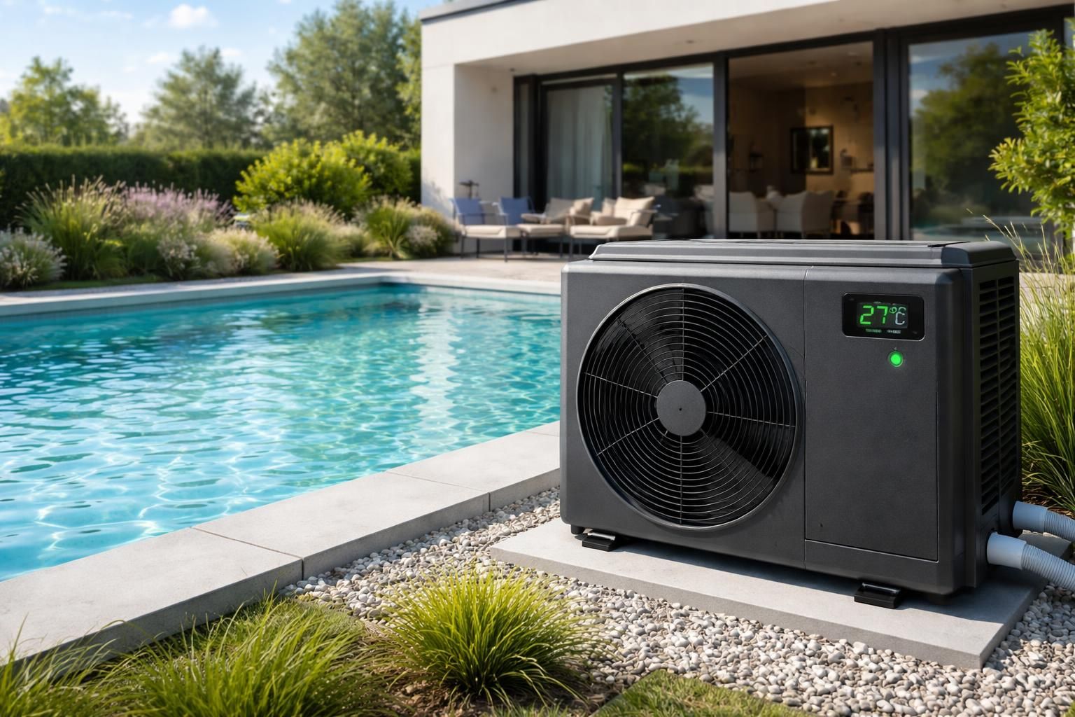 découvrez le tarif d'une pompe à chaleur de piscine et estimez le budget nécessaire pour chauffer efficacement l'eau de votre piscine toute l'année.