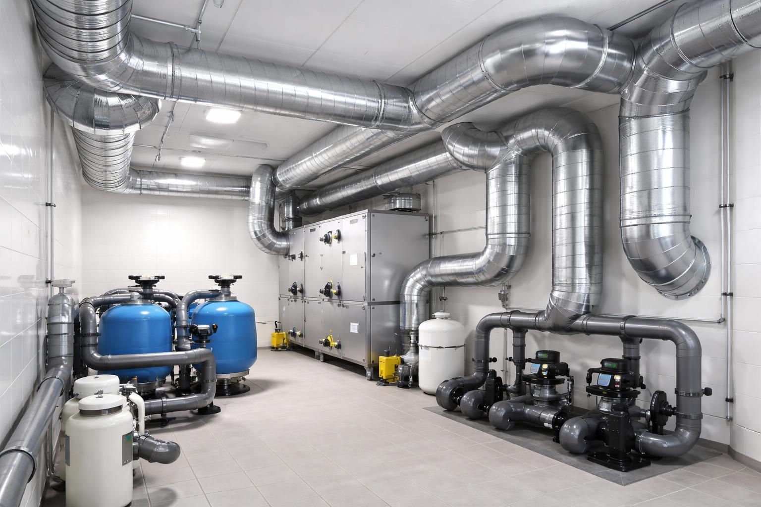 assurez une ventilation optimale de votre local technique de piscine pour éviter l'humidité et la formation de rouille, garantissant ainsi la durabilité et le bon fonctionnement de vos équipements.