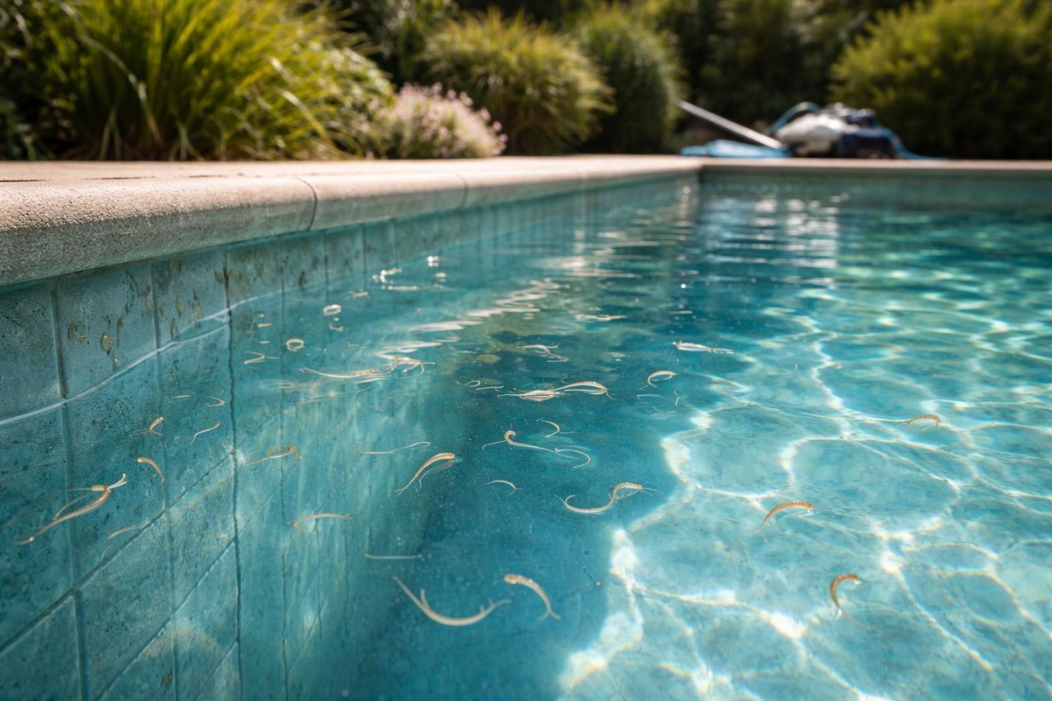 découvrez comment identifier et éliminer efficacement les vers d'eau dans votre piscine pour maintenir une eau propre et saine.