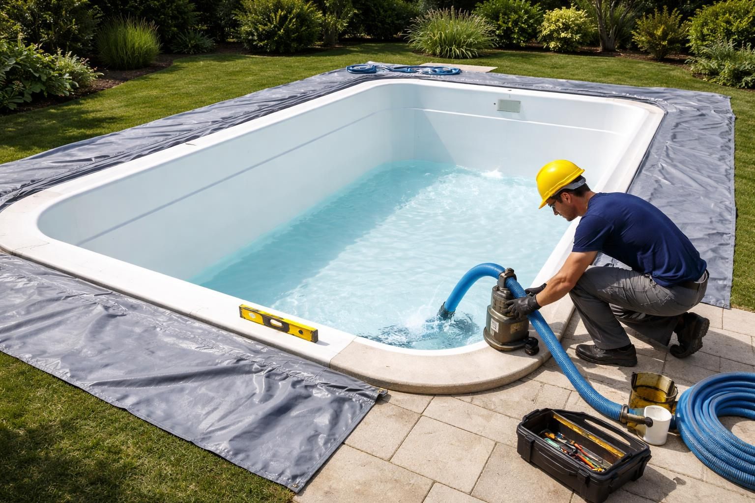 découvrez les précautions indispensables pour effectuer la vidange d'une piscine en coque polyester en toute sécurité et préserver la qualité de votre bassin.