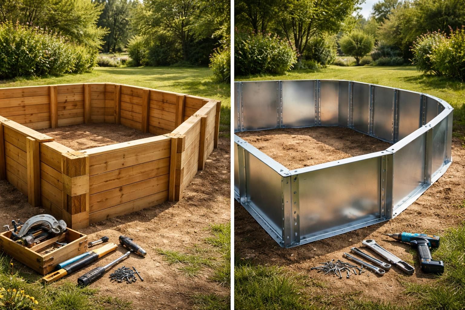 découvrez une méthode écologique et pratique pour construire votre piscine sans béton en utilisant du bois ou de l'acier. guide vidéo complet étape par étape.