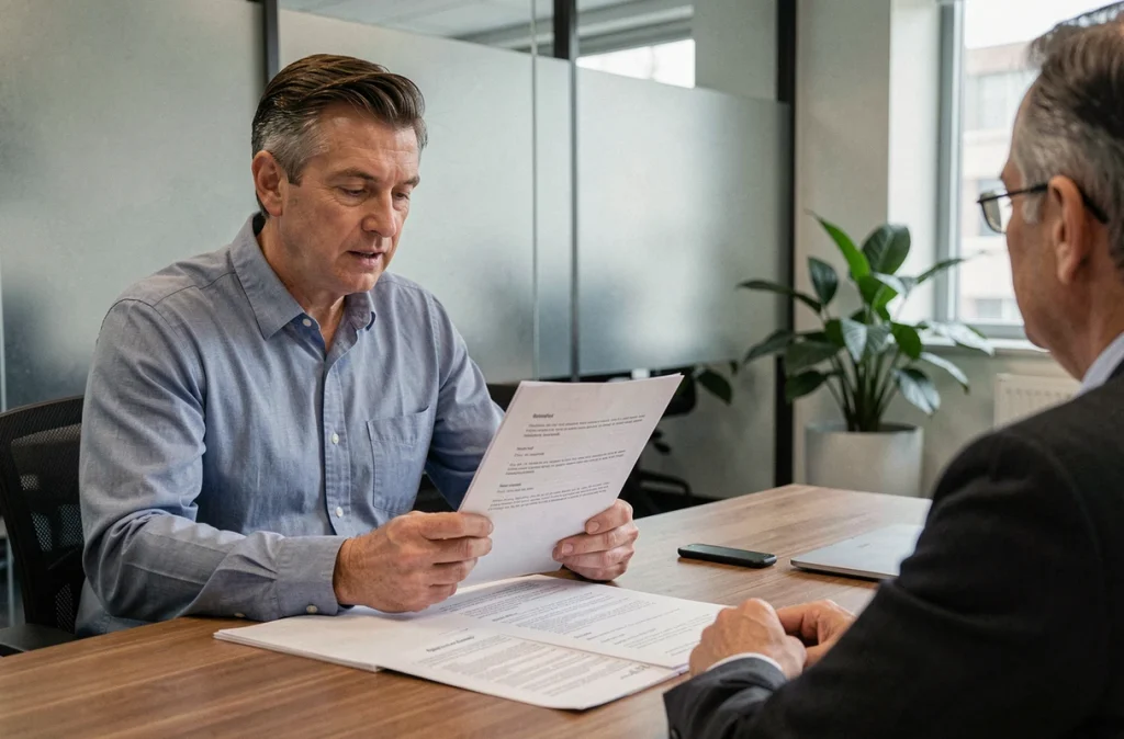 Conseiller juridique accompagnant un consommateur dans une démarche de réclamation liée à un abonnement minceur